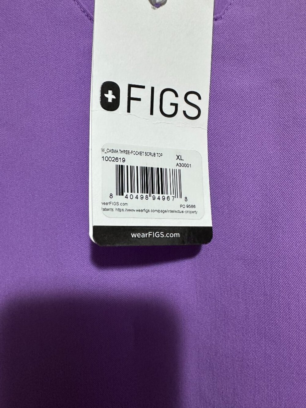 Figs Wild Iris Casma Scrub Top - Picture 5 of 6
